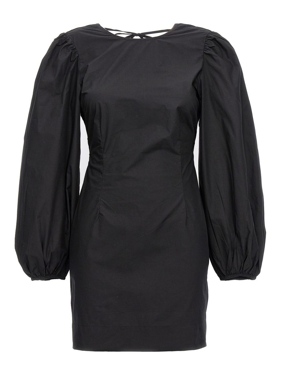 Ganni Robe Au Genou - Noir