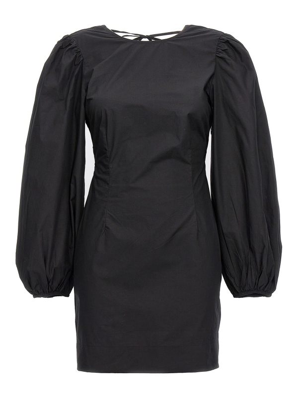 Ganni Robe Au Genou - Noir