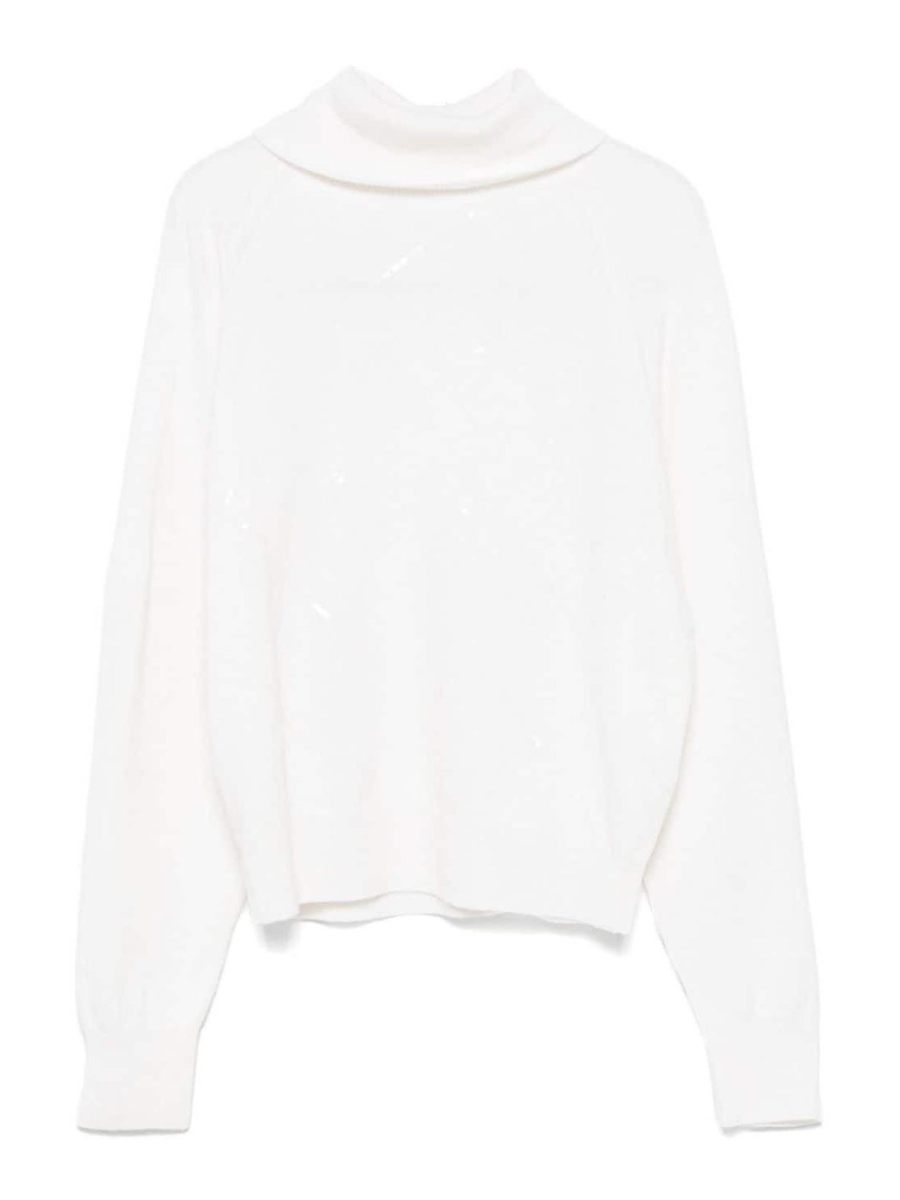 Peserico Pull Col Rond - Blanc
