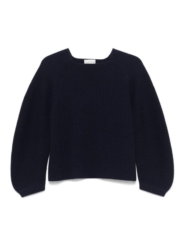 Forte Forte Pull Col Rond - Bleu