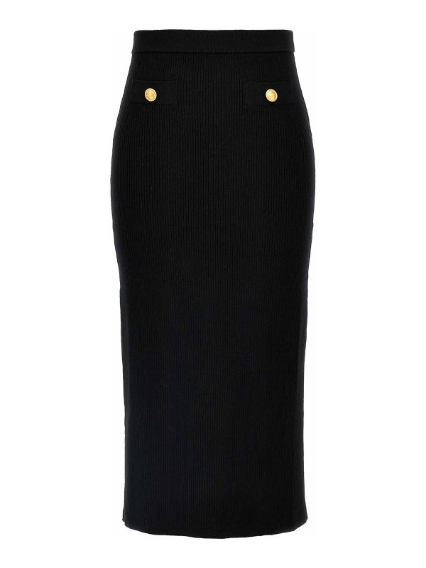 Alessandra Rich Jupe Midi - Noir