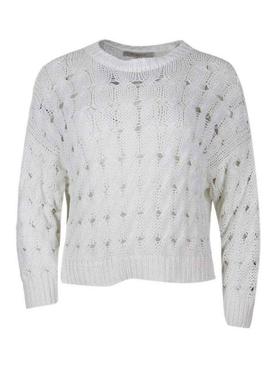 Antonelli Firenze Pull Col Rond - Blanc