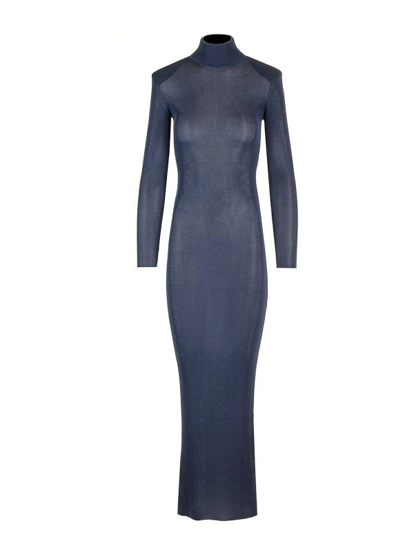 Self Portrait Maxi Robe - Bleu