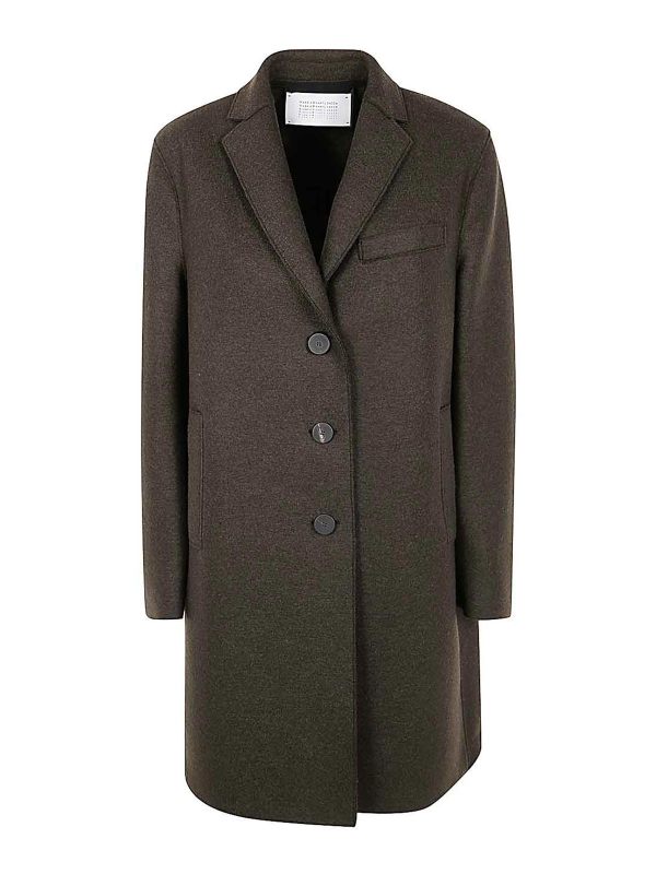 Harris Wharf London Manteau Au Genou - Marron