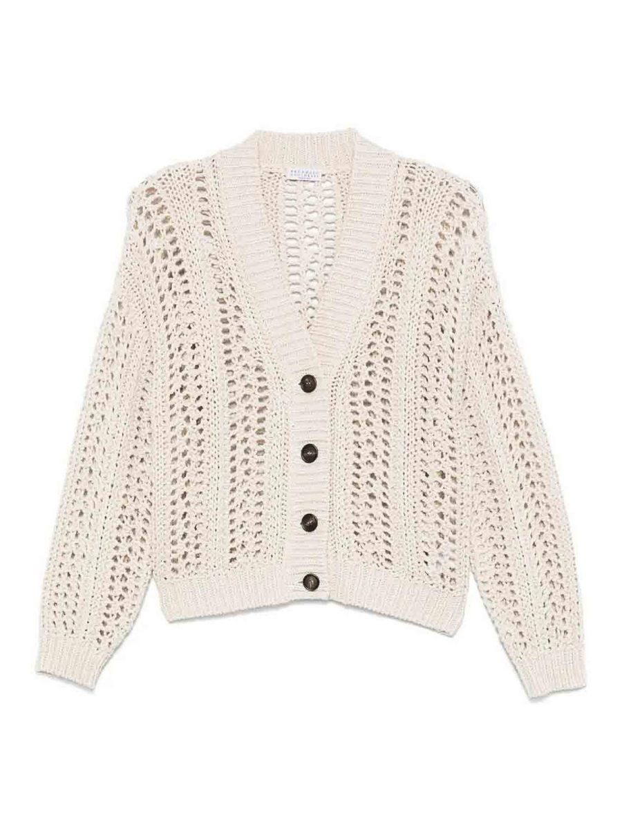 Brunello Cucinelli Cardigan - Blanc