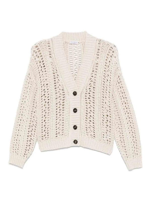 Brunello Cucinelli Cardigan - Blanc