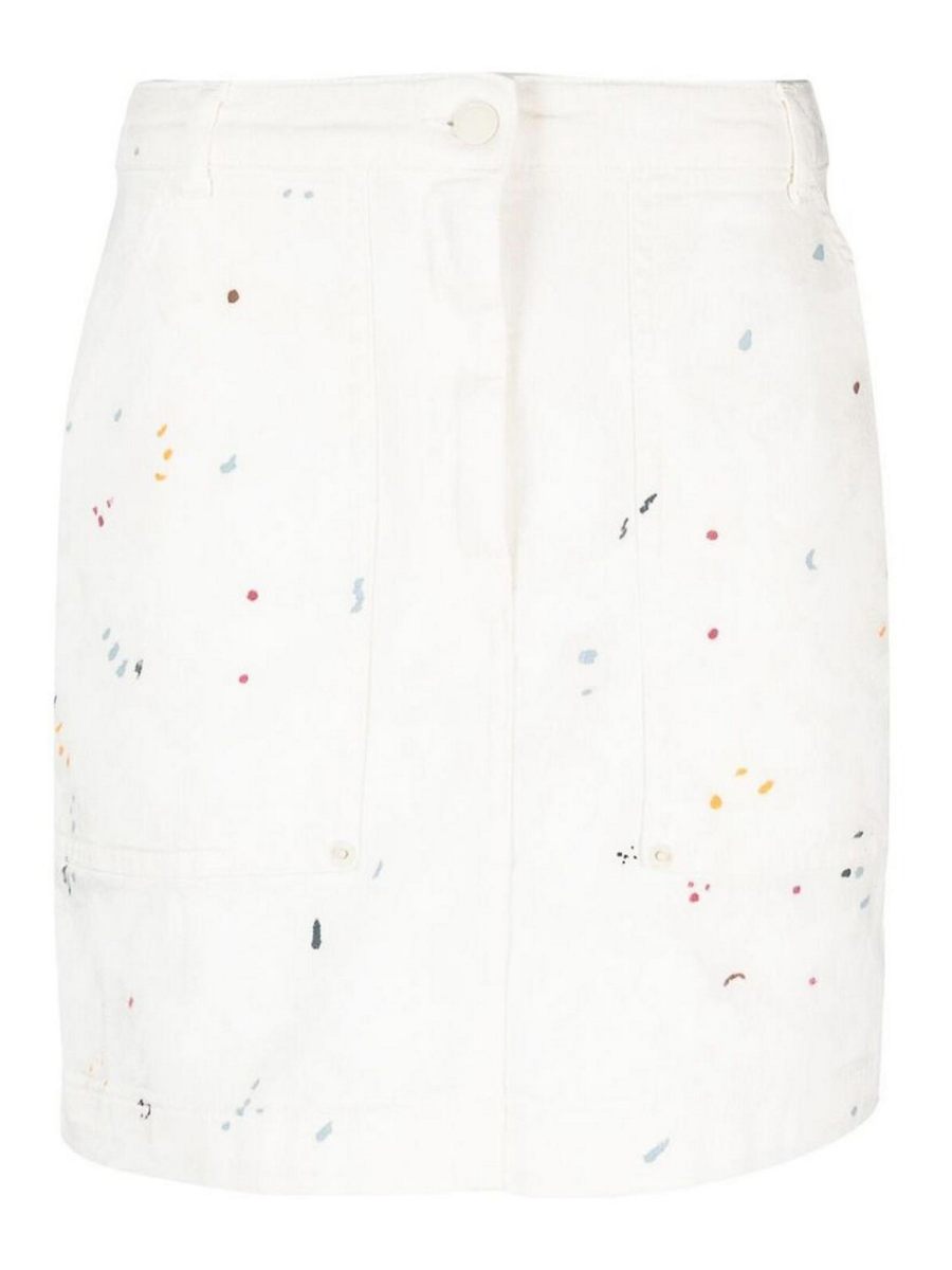 Emporio Armani Mini Jupe - Blanc
