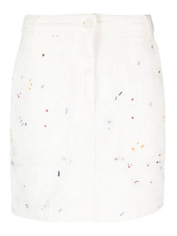 Emporio Armani Mini Jupe - Blanc