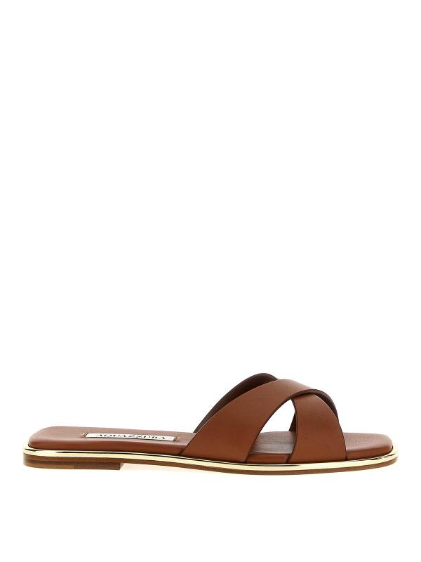 Aquazzura Tongs - Marron