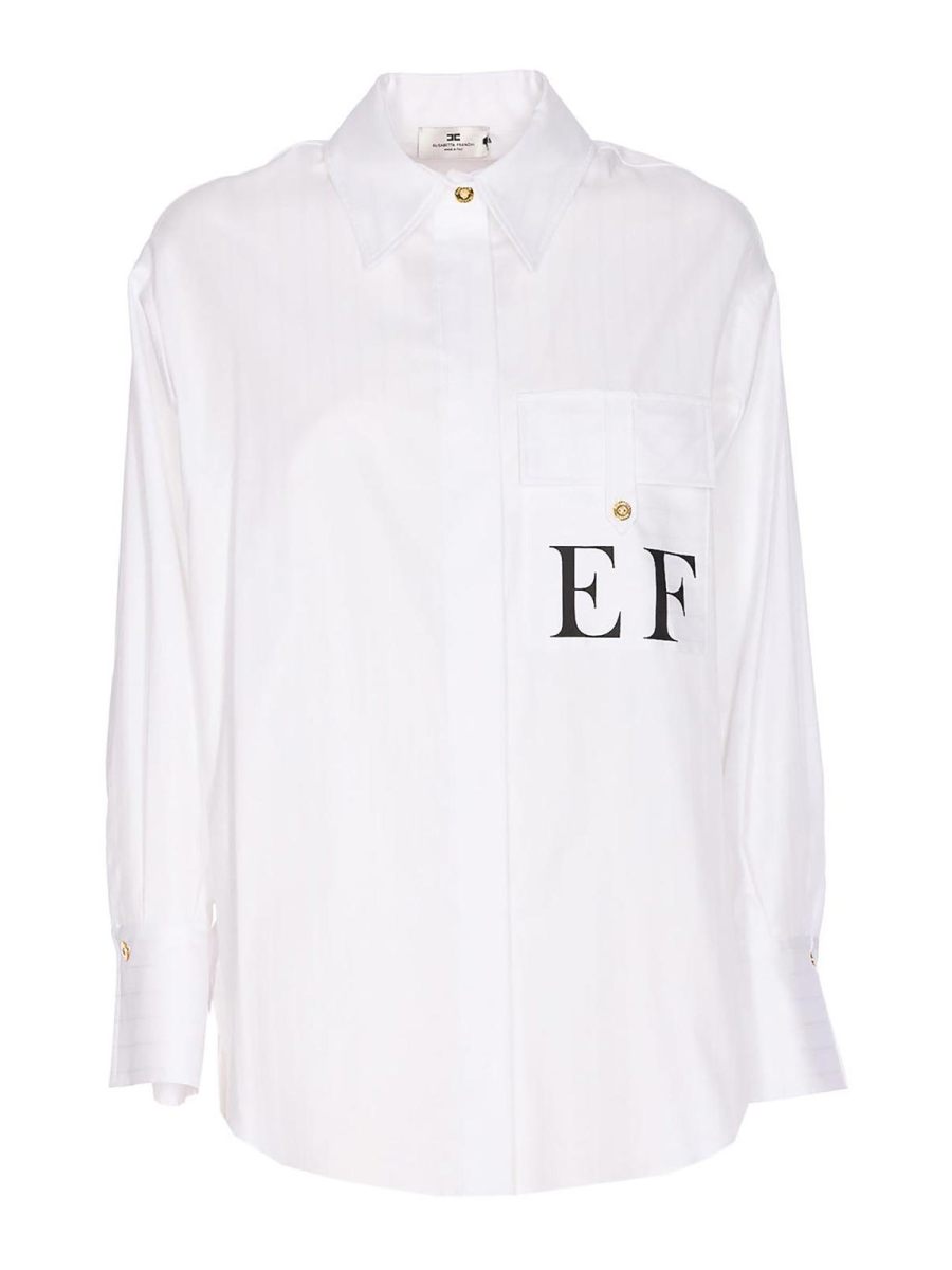 Elisabetta Franchi Chemise - Blanc