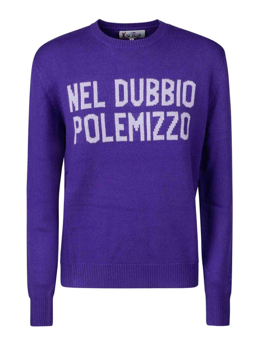 Mc2 Saint Barth Pull Col Rond - Violet