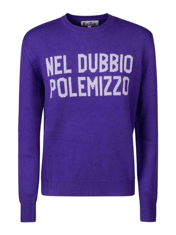 Mc2 Saint Barth Pull Col Rond - Violet