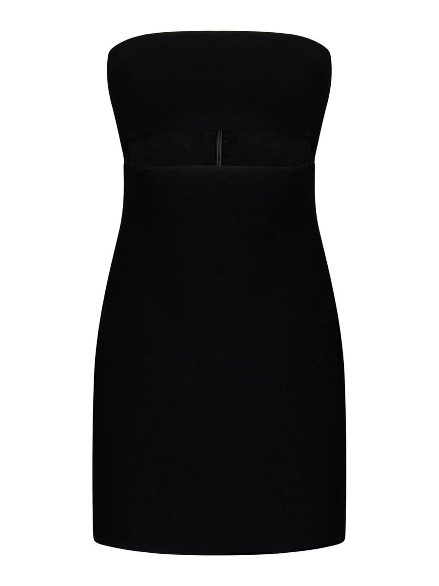 Mônot Robe Au Genou - Noir