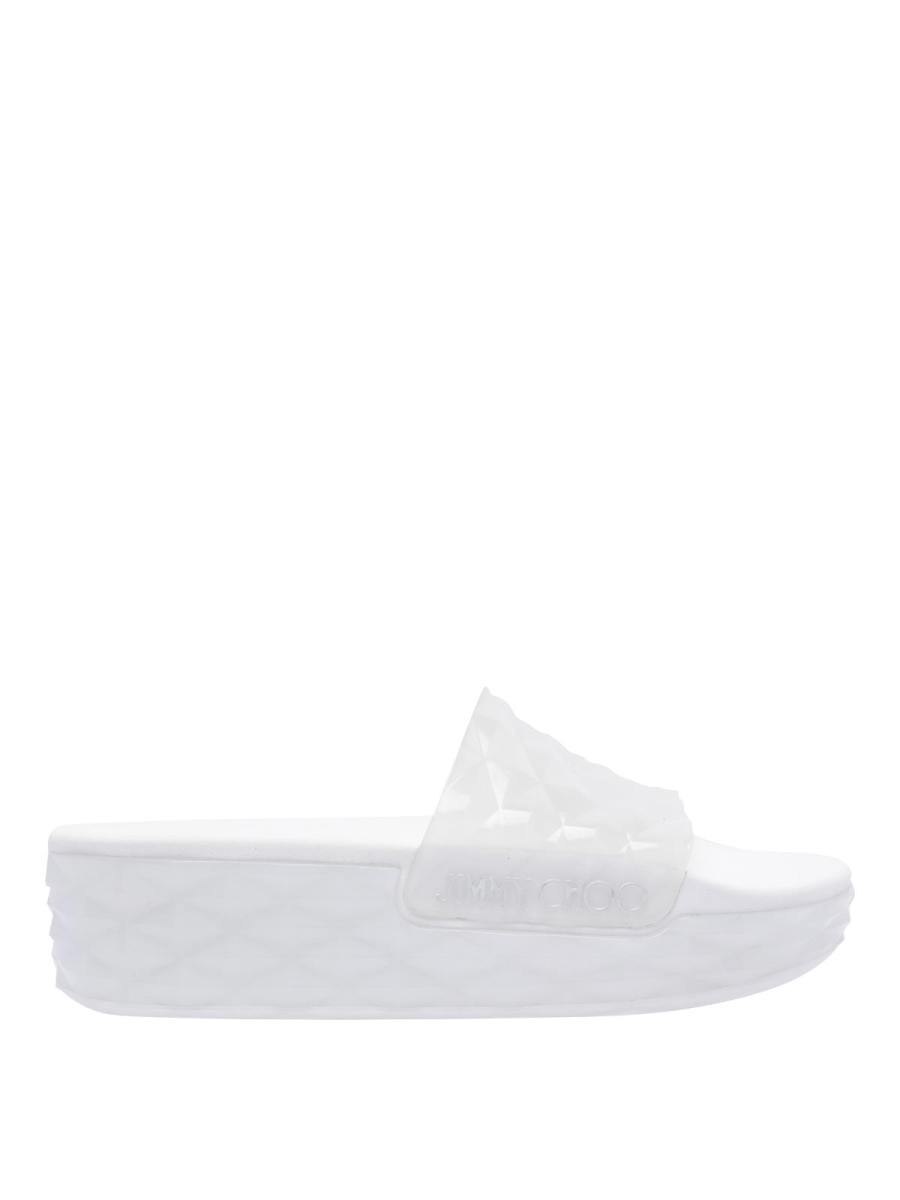Jimmy Choo Tongs - Blanc
