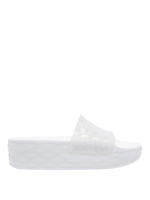 Jimmy Choo Tongs - Blanc