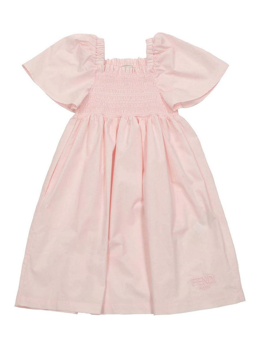 Fendi Jr Robe Au Genou - Couleur Chair