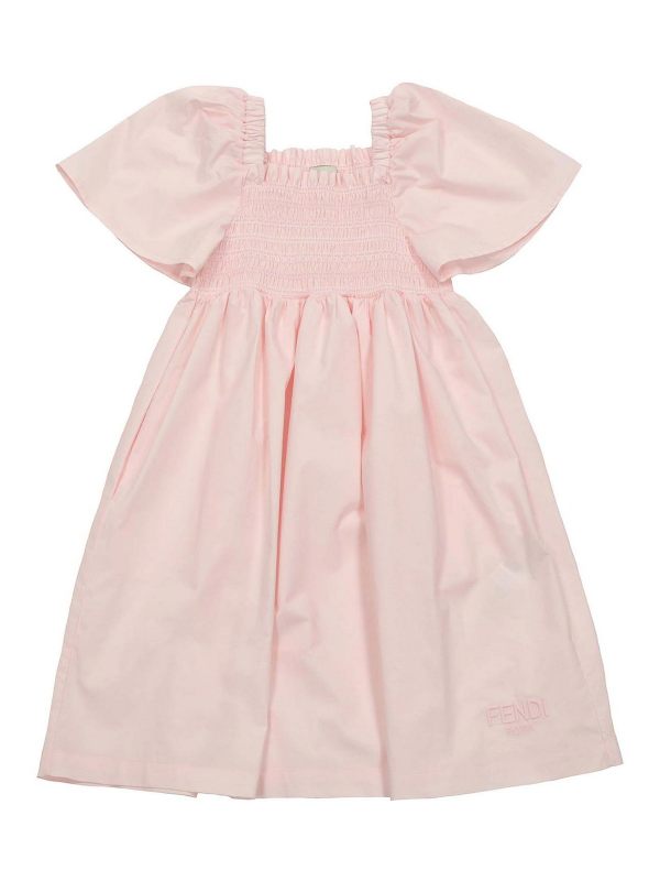Fendi Jr Robe Au Genou - Couleur Chair