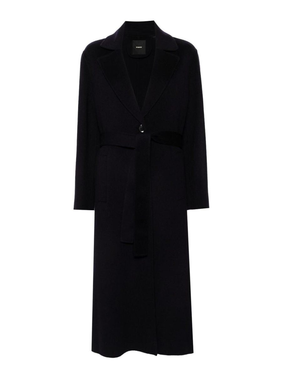 Pinko Manteau Court - Bleu