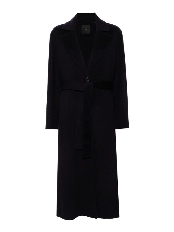 Pinko Manteau Court - Bleu