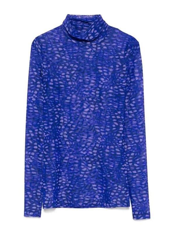 Dries Van Noten Pull Col Roulé - Violet