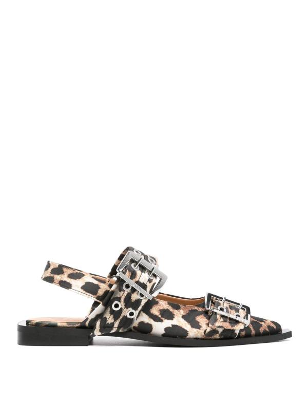 Ganni Ballerines - Imprimé Animal