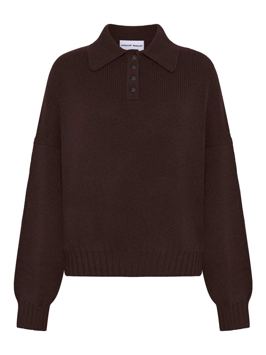 Emerson Renaldi Pull Col Roulé - Marron