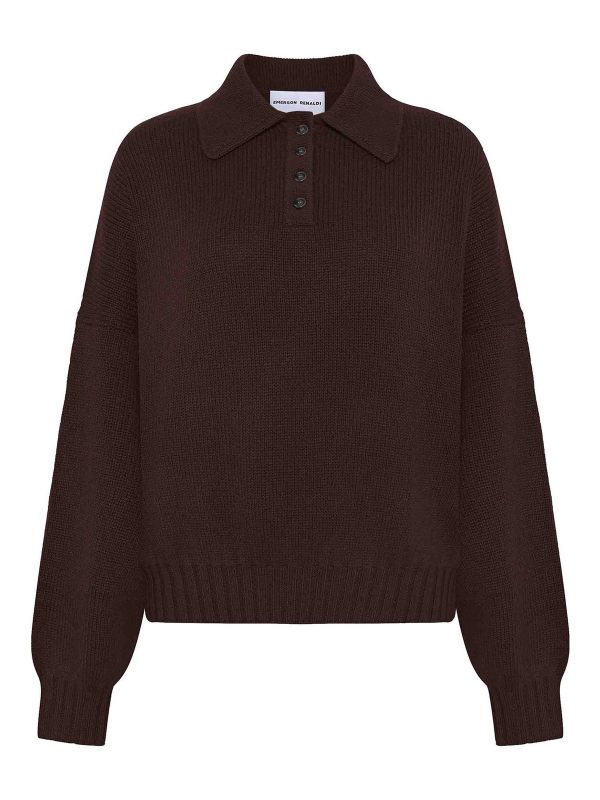 Emerson Renaldi Pull Col Roulé - Marron
