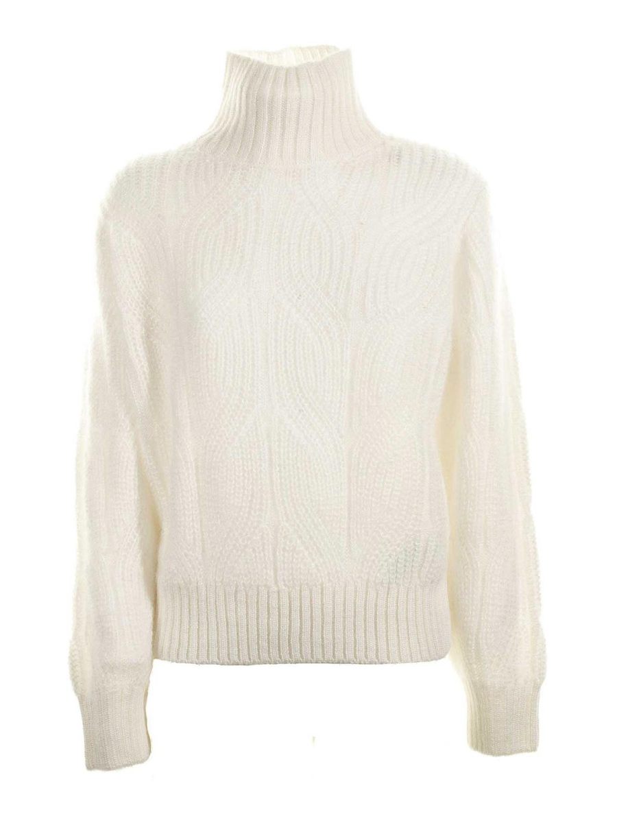 Eleventy Pull Col Roulé - Blanc