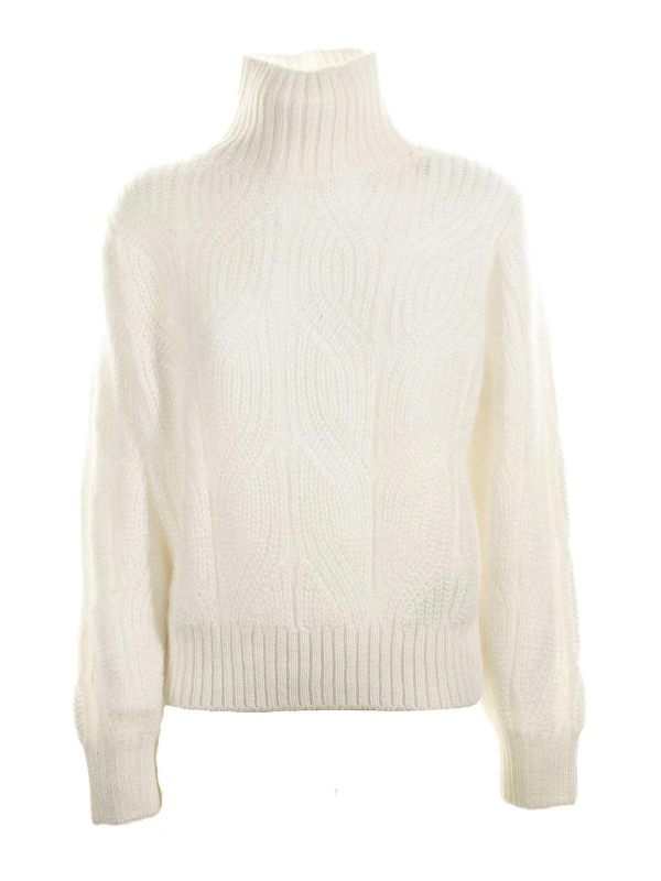 Eleventy Pull Col Roulé - Blanc