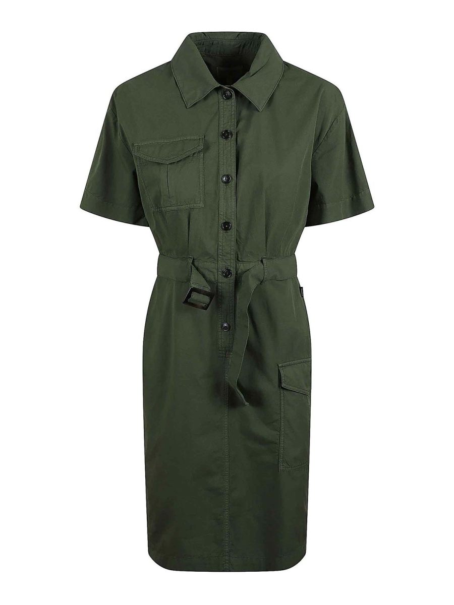 Woolrich Robe Au Genou - Vert