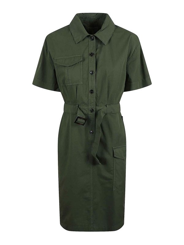Woolrich Robe Au Genou - Vert