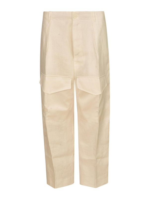 Setchu Pantalons Décontractés - Blanc