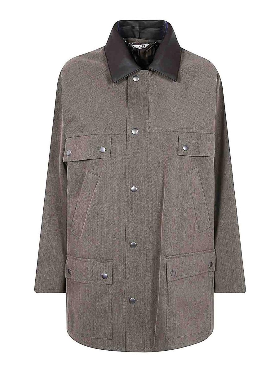 Auralee Veste Casual - Marron