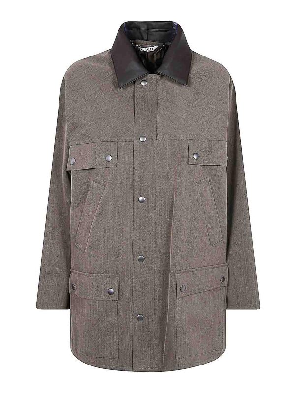 Auralee Veste Casual - Marron