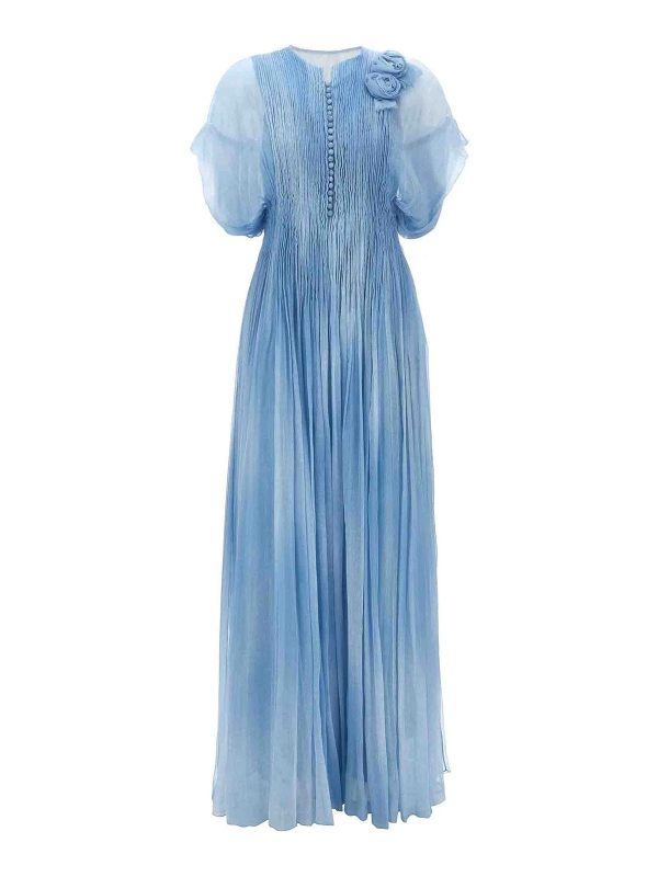 Ermanno Scervino Robe Au Genou - Bleu Clair