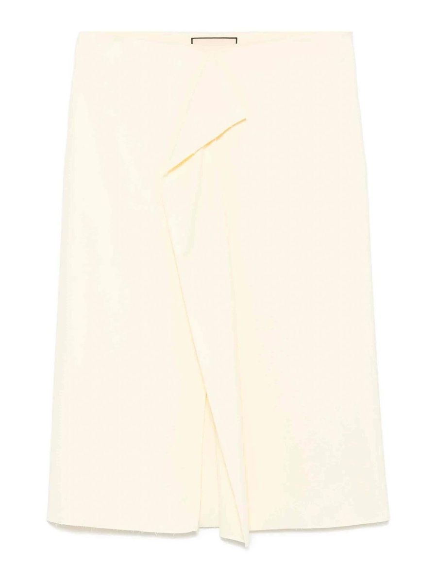 Plan C Jupe Midi - Jaune