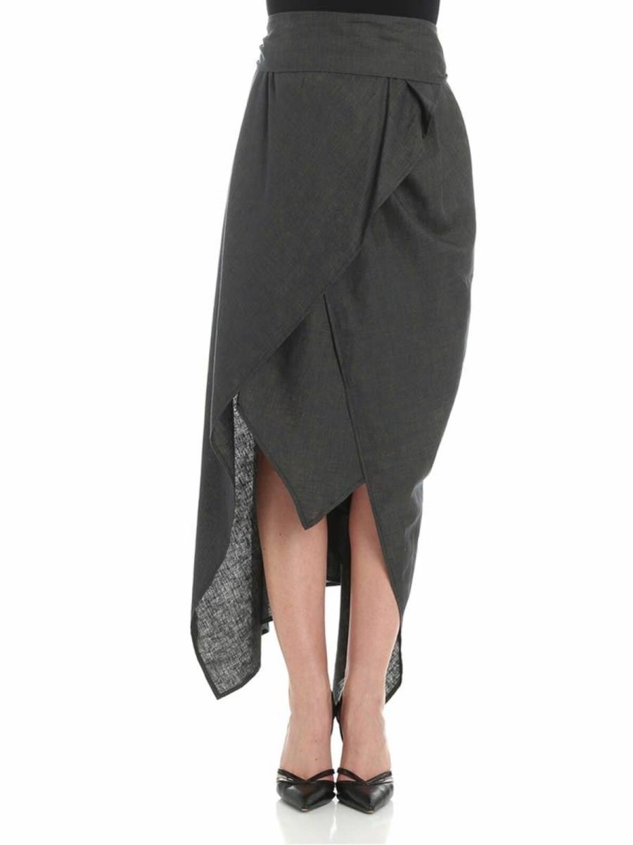 Vivienne Westwood Anglomania Jupe Longue - Gris