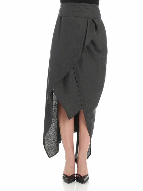 Vivienne Westwood Anglomania Jupe Longue - Gris