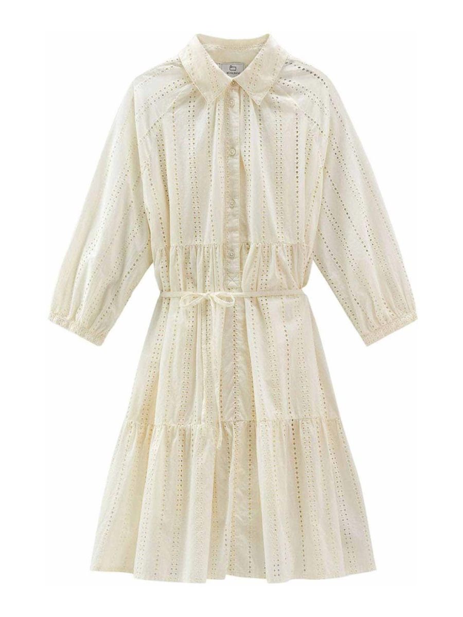 Woolrich Robe Au Genou - Blanc