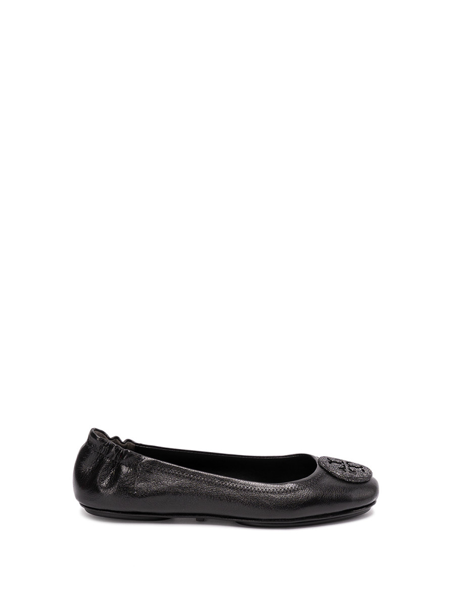 Tory Burch Minnie Travel Ballet Pave - Noir