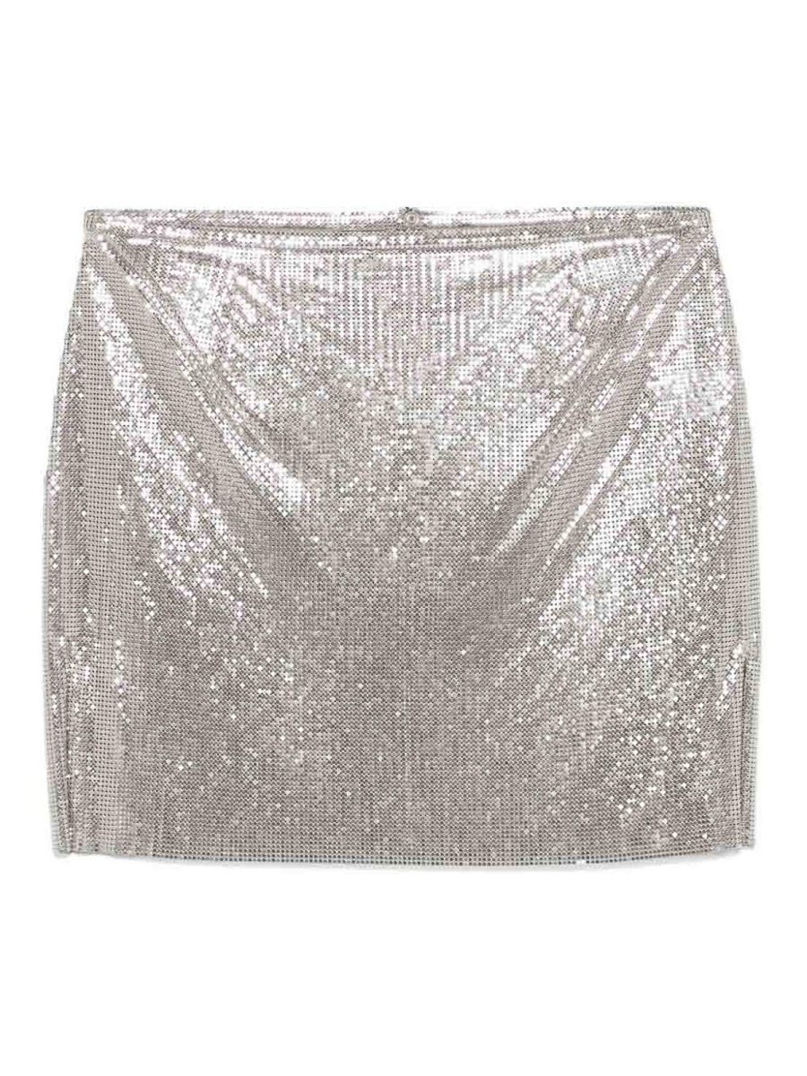 Rabanne Mini Jupe - Argent