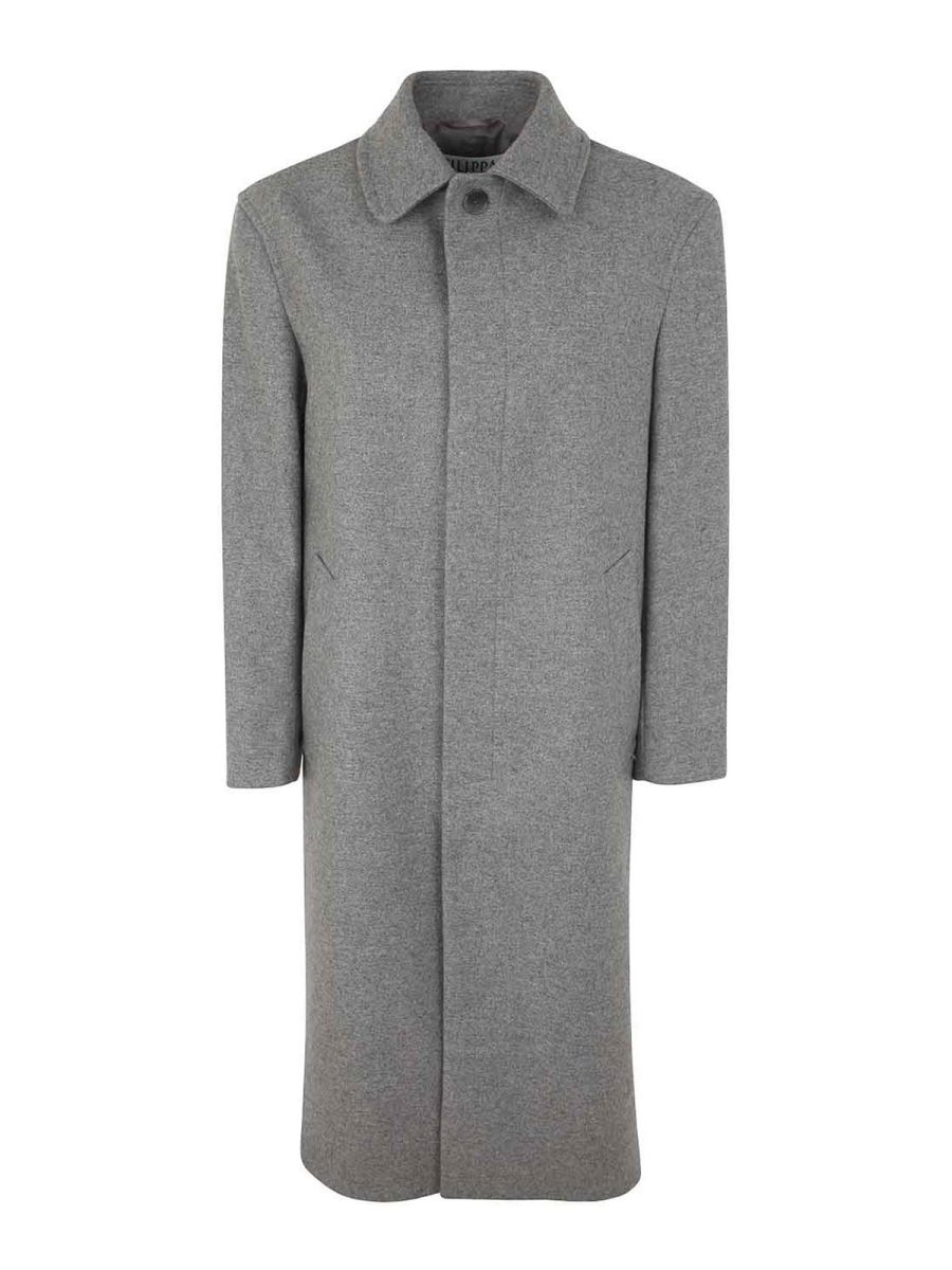Filippa K Manteau Court - Gris