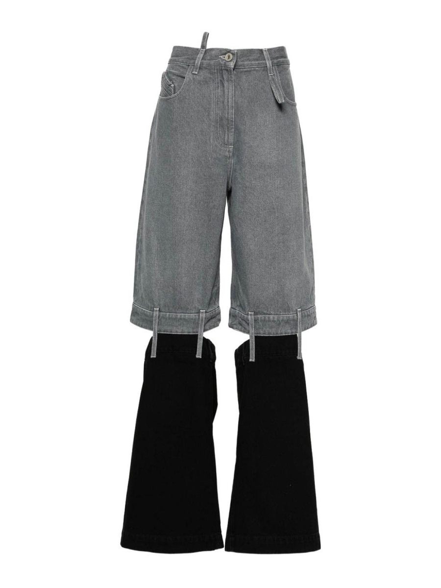 The Attico Jean Bootcut - Noir