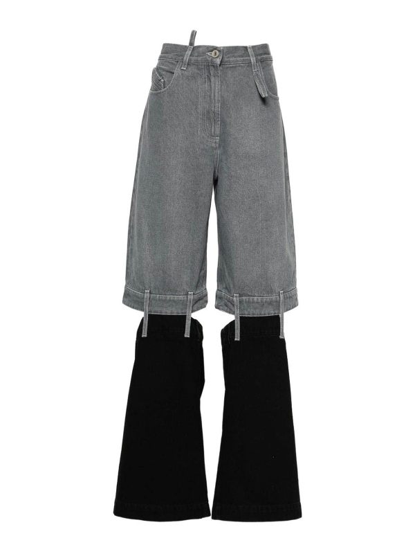 The Attico Jean Bootcut - Noir