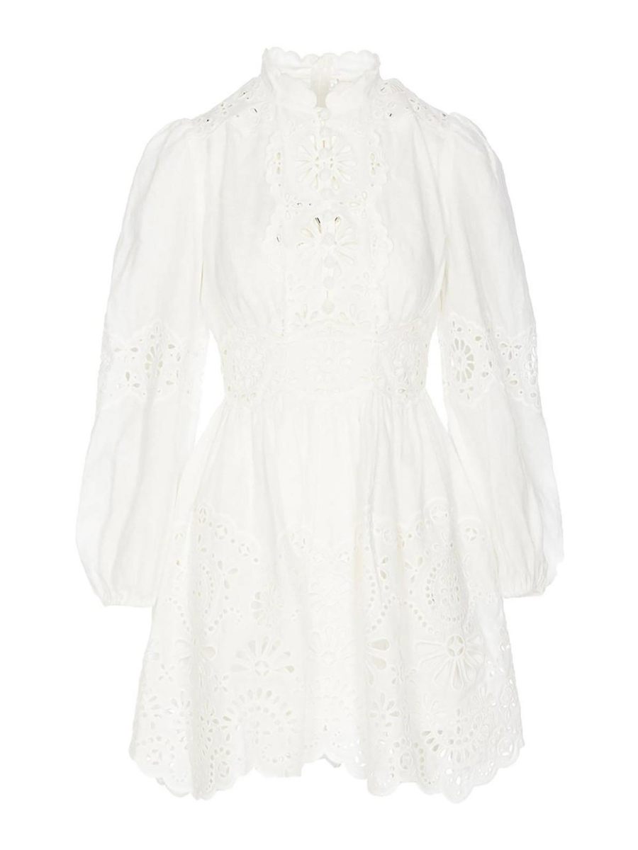 Zimmermann Robe Courte - Blanc