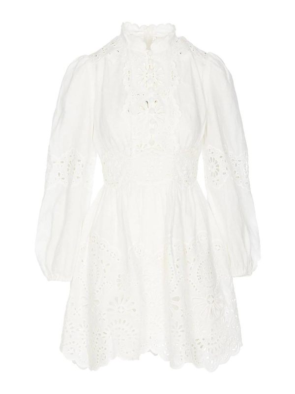 Zimmermann Robe Courte - Blanc