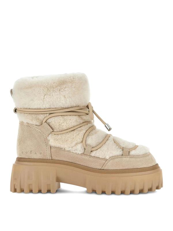 Hogan Chaussures À Lacets - Beige