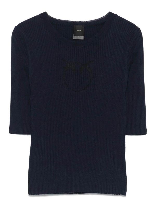 Pinko Pull Col Rond - Bleu