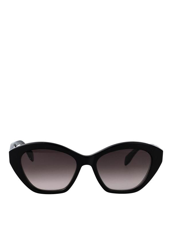Alexander Mcqueen Lunettes De Soleil - Noir