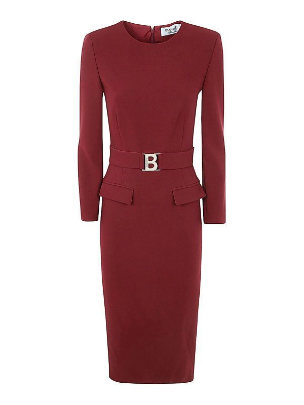Blugirl Robe Au Genou - Rouge